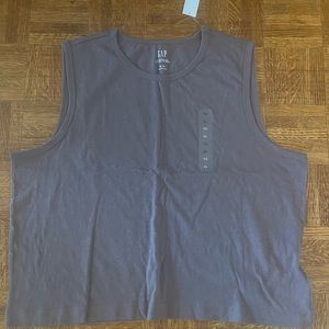 Brown GAP shrunken tank XL NWT